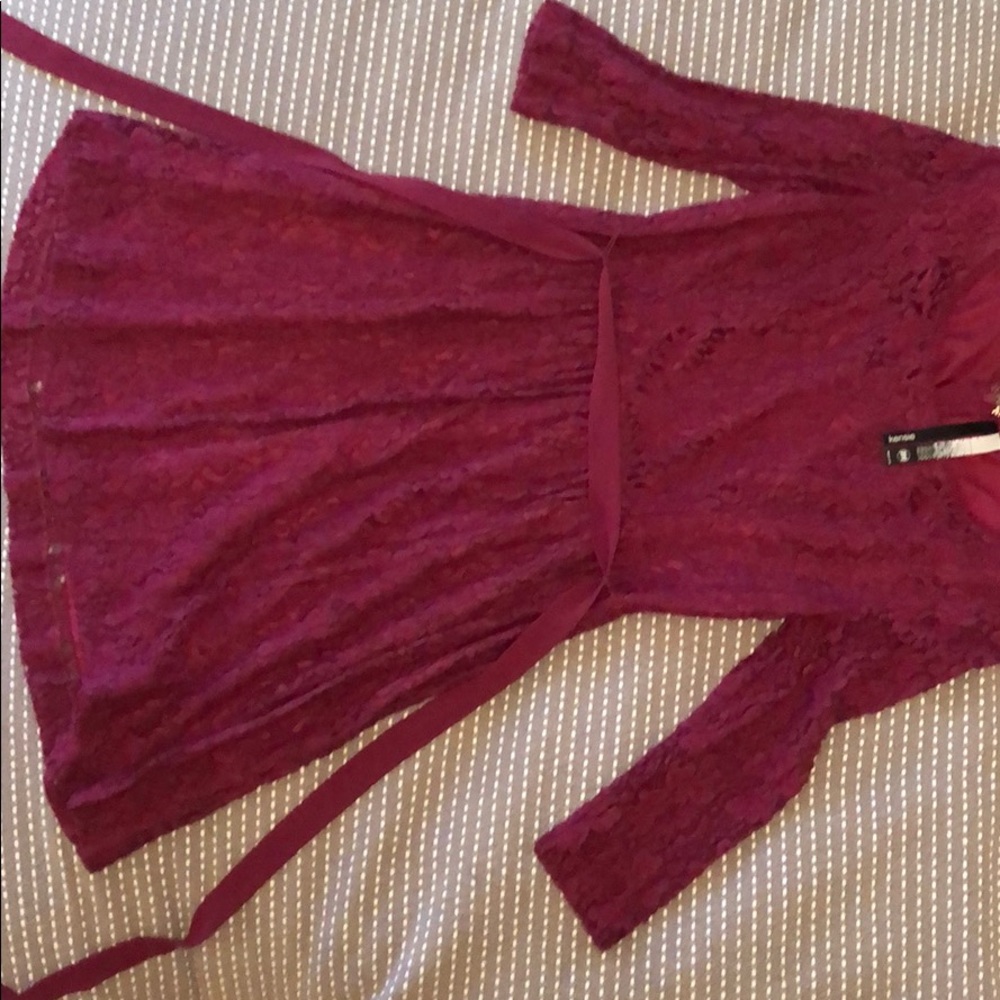 Burgundy Fall dress